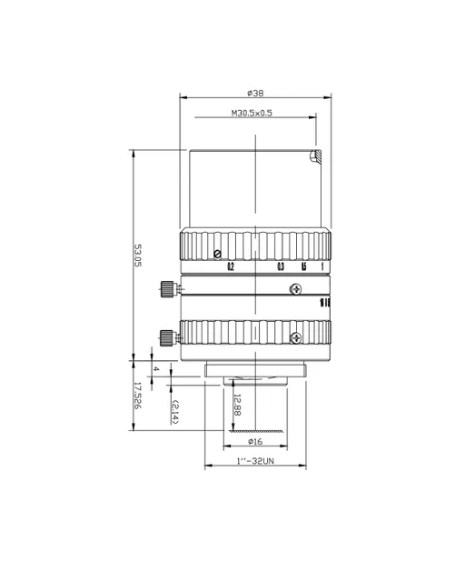 SAM-FA16F20-C23-6M mechanical drawing