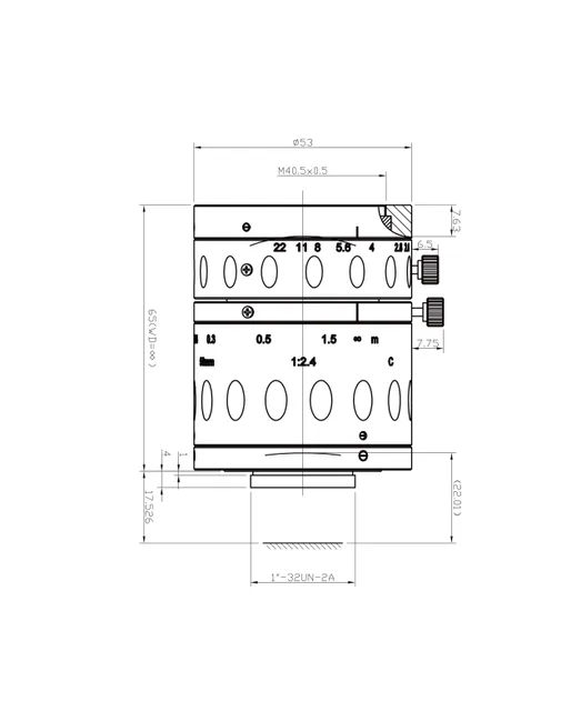 SAM-FA51.9F24-C12 mechanical drawing