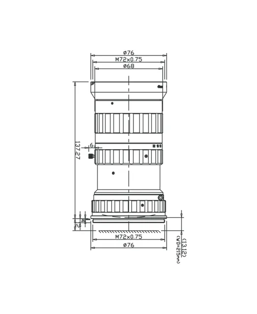 SAM-LS40F40-M1.8-V-C60 mechanical drawing