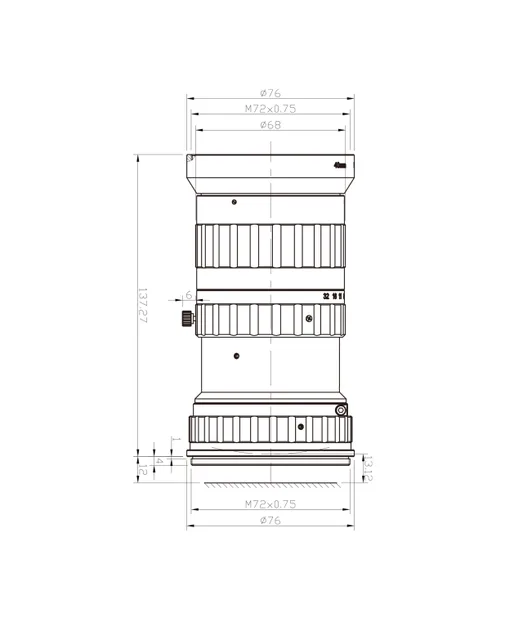 SAM-LS40F40-M72-C63 mechanical drawing