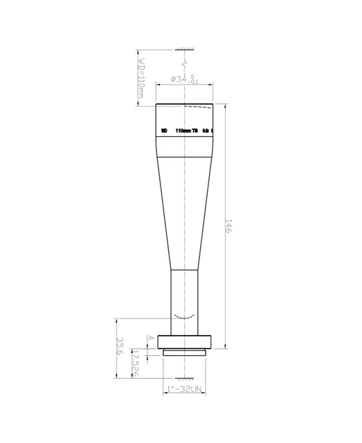 SAM-TC05WD110-C23-NA96 mechanical drawing