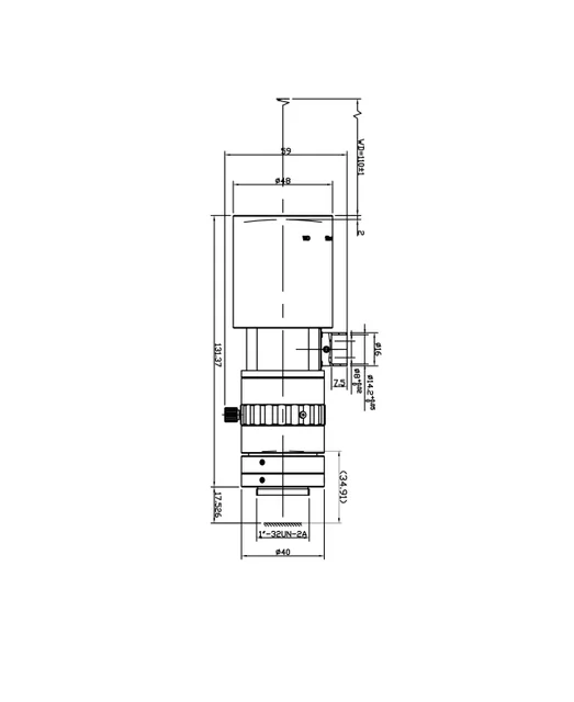 SAM-TC10WD110-C11-SWIR mechanical drawing