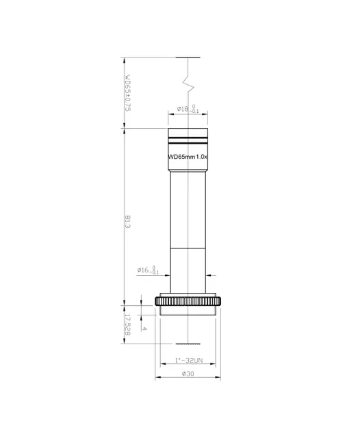 SAM-TC10WD65-C23-NA186 mechanical drawing