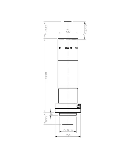 1.5X High Resolution Telecentric Lens (WD 65 mm)