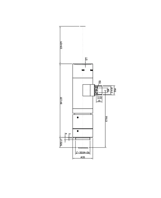 SAM-TC20WD65-C11-SWIR mechanical drawing